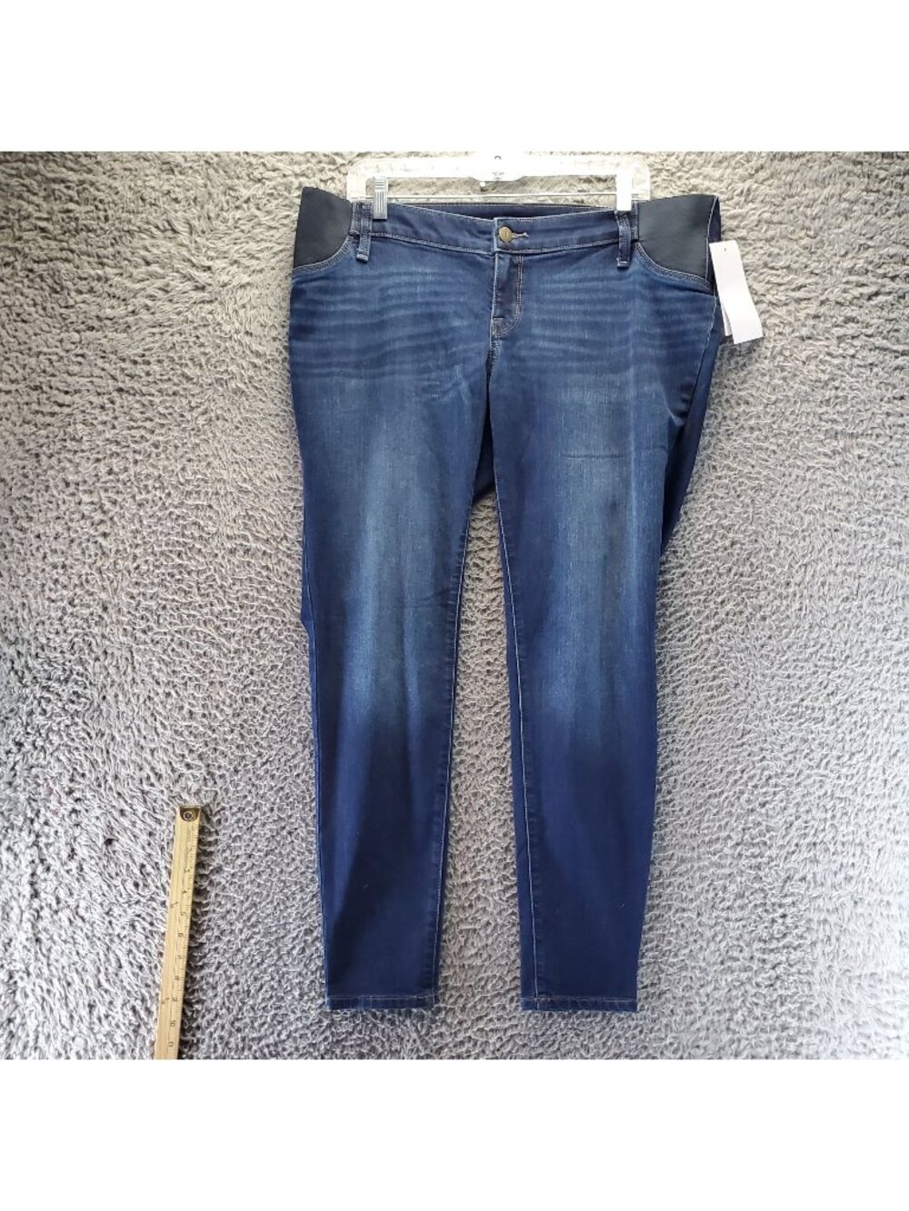 Isabel Jeans Womens 12 Blue Skinny Maternity Stretch Denim *NWT*
